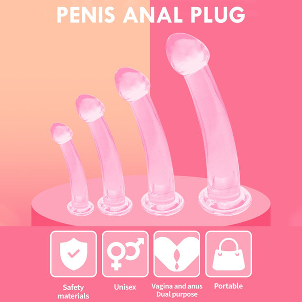 Ass sex Soft Jelly Dildo Suction Cup Masturbator Realistic Dildos Anal Ass Butt Plug