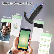 Bluetooth APP Control Thrusting Butt Plug Anal Vibrator Sex Toys for Man Women Ass Anal Dildo Bullet Buttplug Prostate Massager