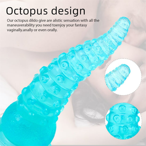 Realistic Octopus Anal Plug Couples Ass Masturbator Rubber sex toys