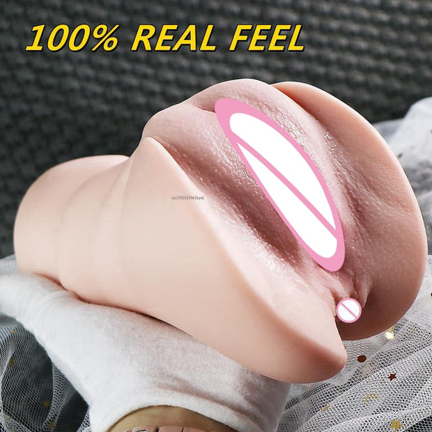 3D Artificial Vagina Male Masturbators Cup Realistic Vaginal Pocket Pussy Real Vagina Anal Soft Silicone Ass Sex Toys for Men
