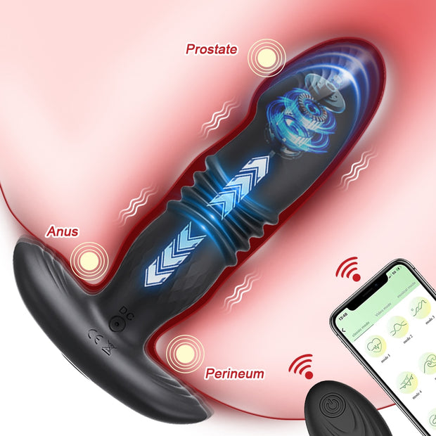 Telescopic Vibrating Butt Plug Anal APP Vibrator Wireless Remote Sex Toys for Women Ass Anal Dildo sex toy
