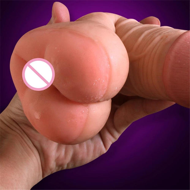 Super Realistic Cock Penis Enlarger Sleeve with Pussy Ass Vagina sex toys