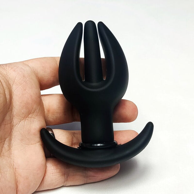 Can be Outdoor Wear Flower Bud Inflated Anal Plug  ass sex toys