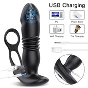 APP Control Telescopic Prostate Massager Butt Plug Anal Vibrator Sex Toys for Men Ass Anal Dildo Men  Bluetooth Buttplug  ass sexy toy
