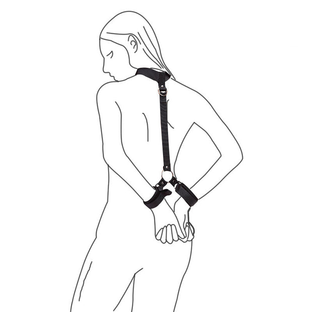 Anti-back Handcuffs Cervical Collar Webbing Restraint