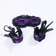 Women's Lace Blinders Handcuffs Set Toy